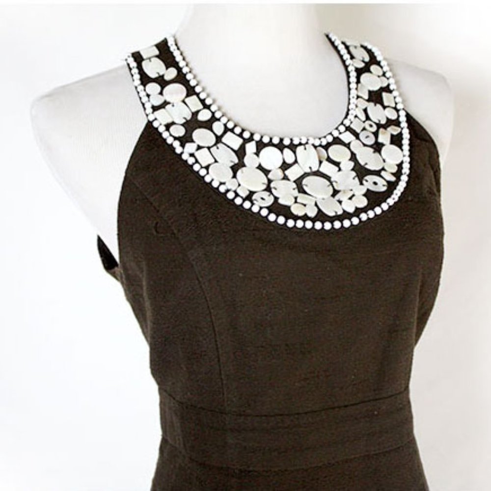 Brown Sheath dress - Mother of Pearl - Sz 12